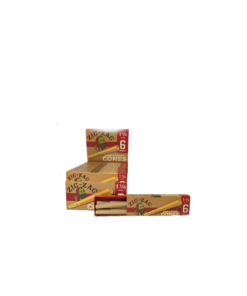 ZigZag Ultra Thin Cones Unbleached 6pk