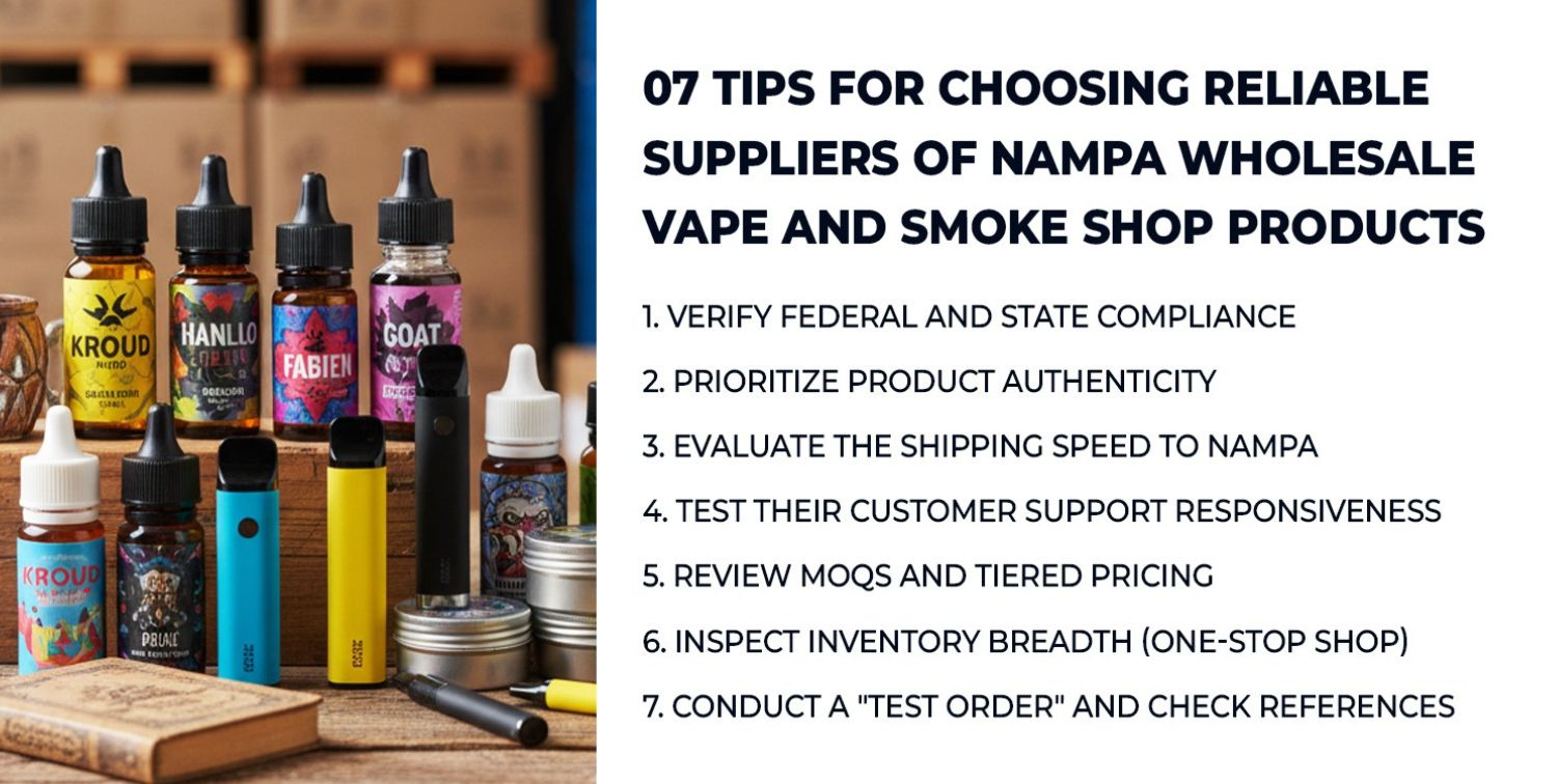Reliable Suppliers of Nampa Wholesale Vape and Smoke Shop