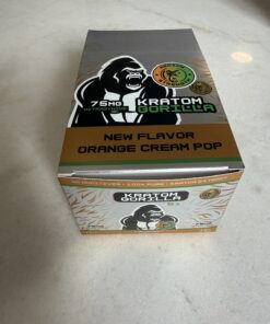 Gorilla Kratom 15ct 75mg MIT 15mL Shot The Monkey Dream Orange Cream Pop