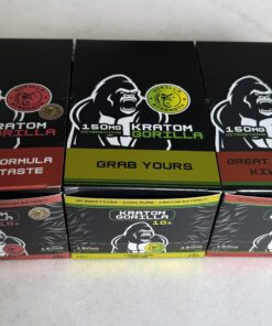 Gorilla Kratom 150mg Mitragynine 15ml Shot 15ct Box