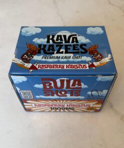 Kava Kazees Bula Shots Raspberry Hibiscus 1000mg 12pk